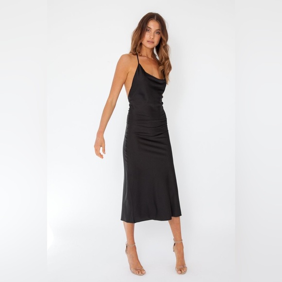 Black Slip Dress - Picture 5 of 11